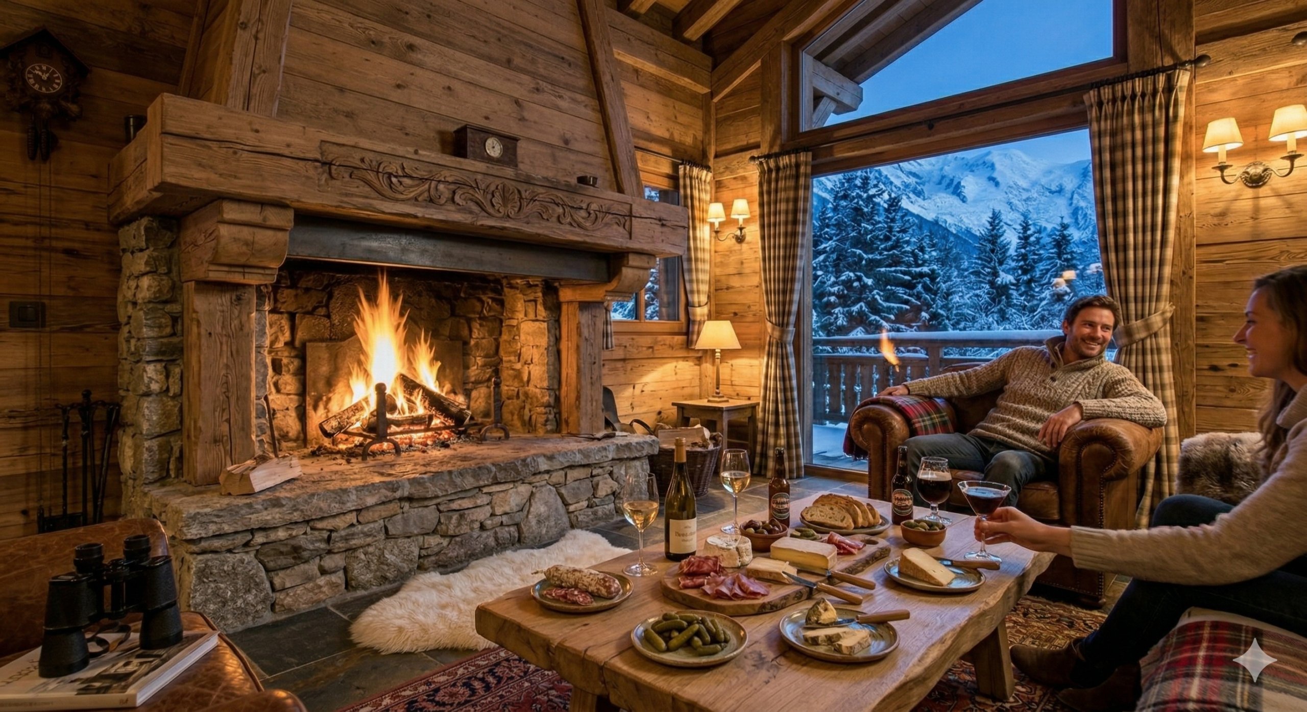 Au coin du feu (bois à disposition)