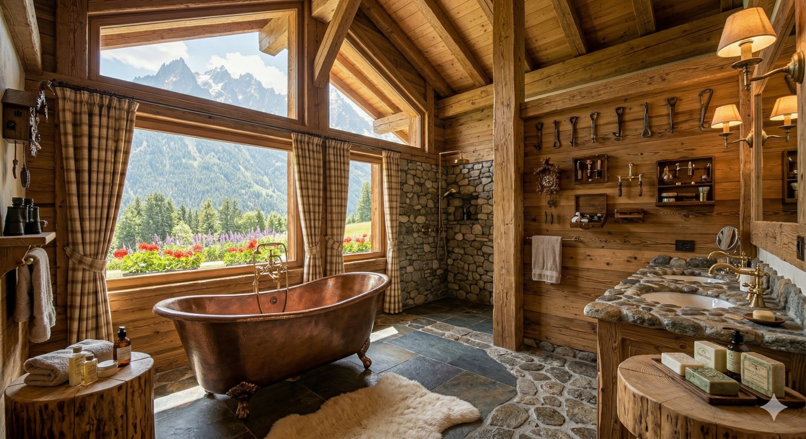 La salle de bains avec vue